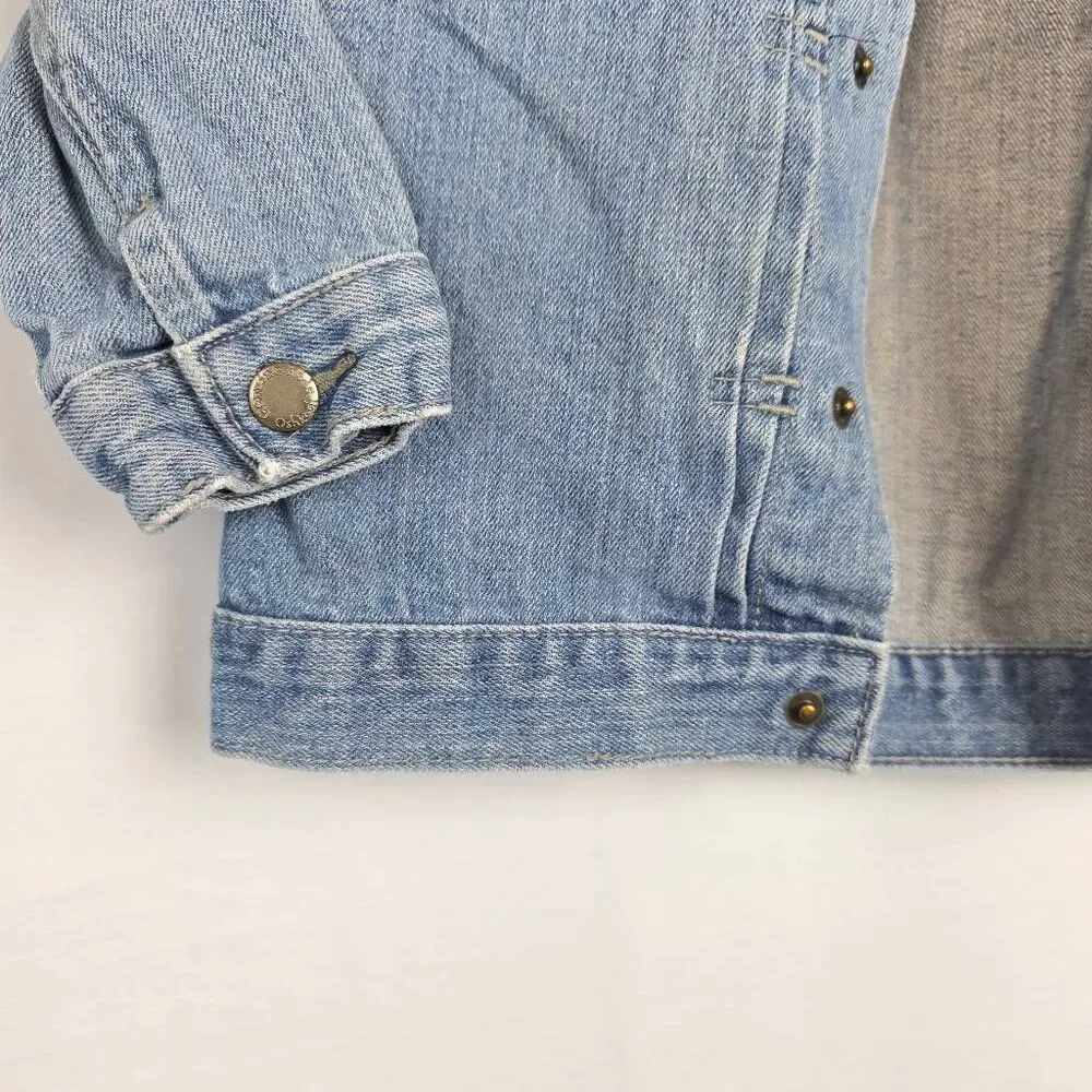 OshKosh Genuine Kids 4T Denim Jean Jacket Vintage Style